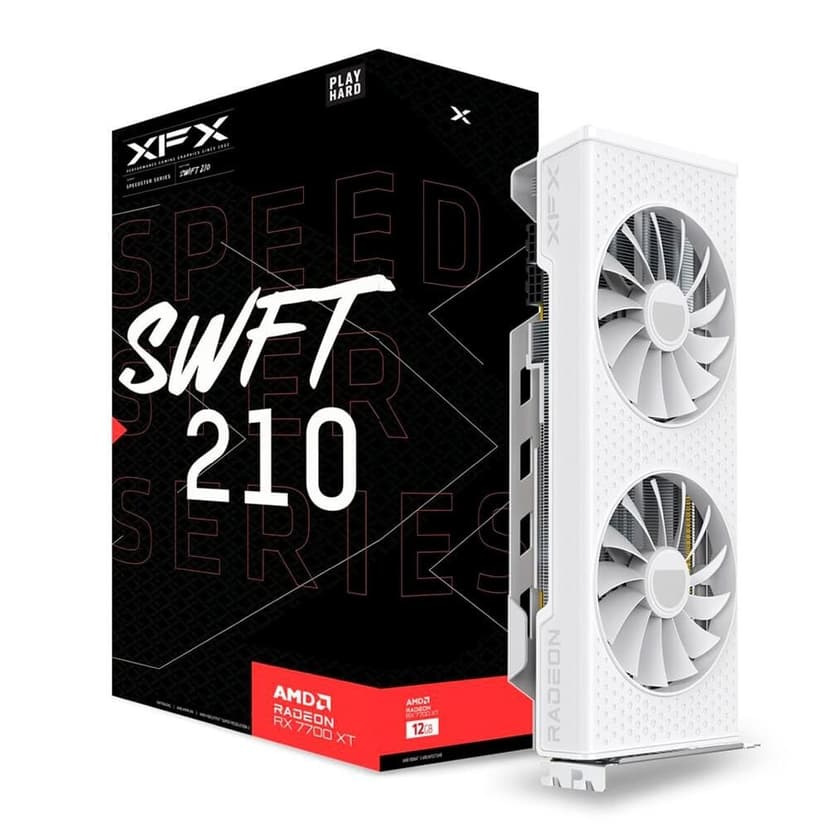 XFX RX 7700 XT Speedster SWFT210 White
