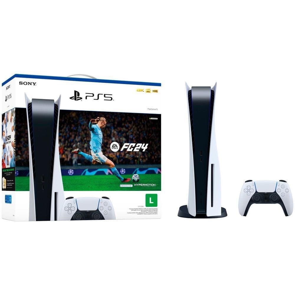 PlayStation 5 - Com Leitor PlayStation 5 825GB - Com Leitor + 1 Controle + 1 Jogo