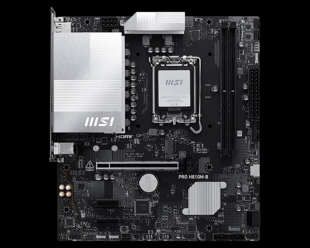 MSI PRO H810M-B LGA1851 Micro-ATX DDR5 MSI PRO H810M-B LGA1851 Micro-ATX DDR5