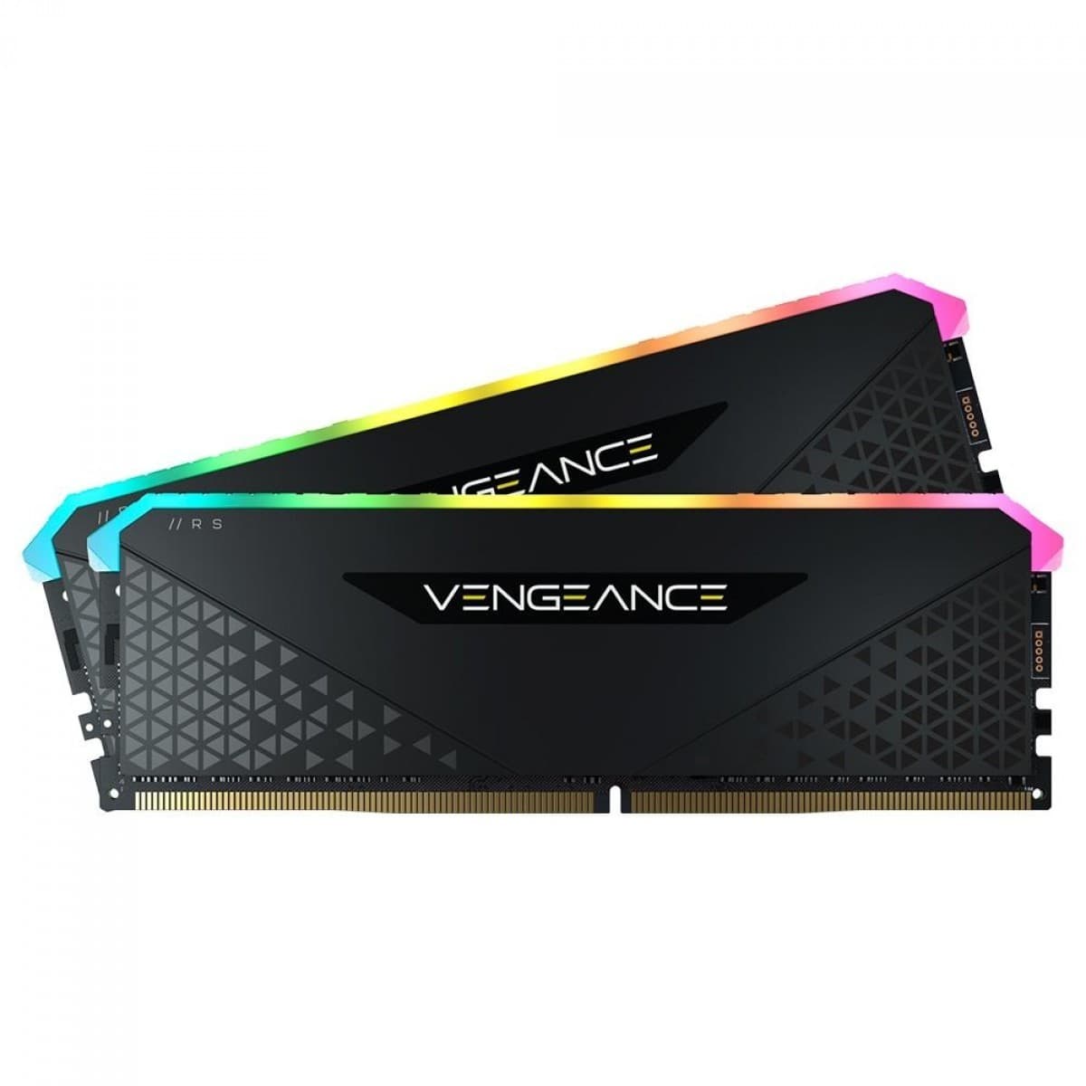 Corsair Vengeance RGB RS 16GB DDR4 Corsair Vengeance RGB RS 16GB (2x8GB) DDR4 3200MHz CL16 Preto - CMG16GX4M2E3200C16