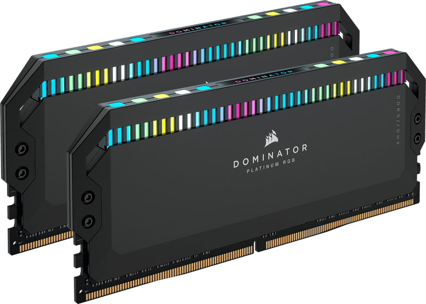 Corsair Dominator Platinum RGB 32GB (2x16GB) DDR5 6200MHz CL36 Preto - CMT32GX5M2E6200C36