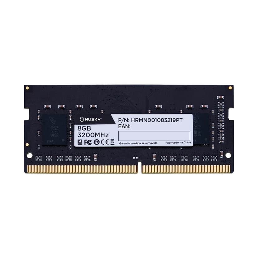 Husky 8GB (1x8GB) DDR4 SO-DIMM 3200MHz CL19 Preto - HRMN001083219PT