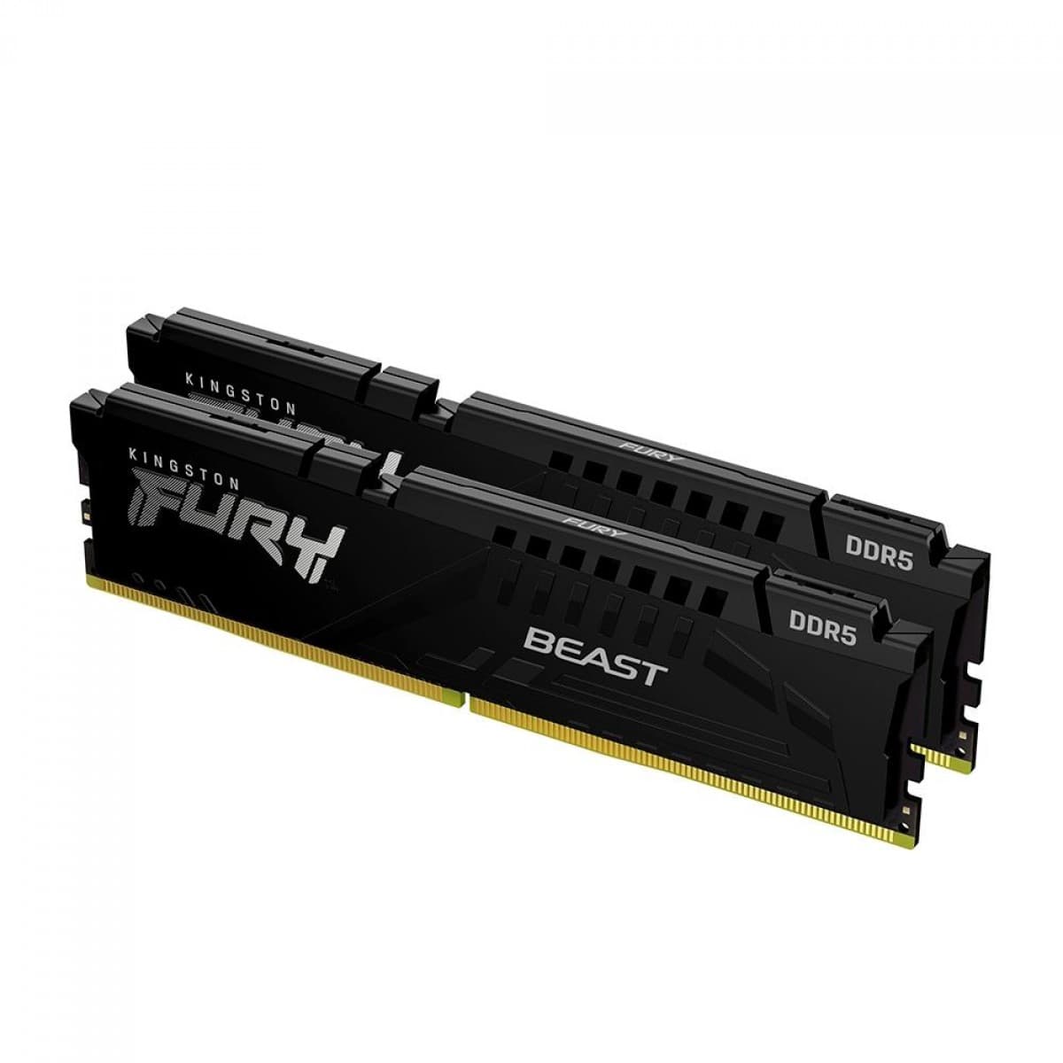 Kingston Fury Beast 32GB (2x16GB) DDR5 Kingston Fury Beast 32GB (2x16GB) DDR5 6000MHz CL40 Preto - KF560C40BBK2-32