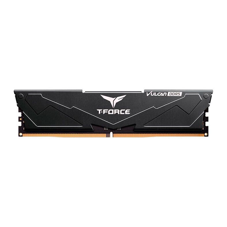 Team Group T-Force Vulcan 16GB (1x16GB) DDR5 Team Group T-Force Vulcan 16GB (1x16GB) DDR5 6000MHz CL30 Preto - FLBD516G6000HC3001