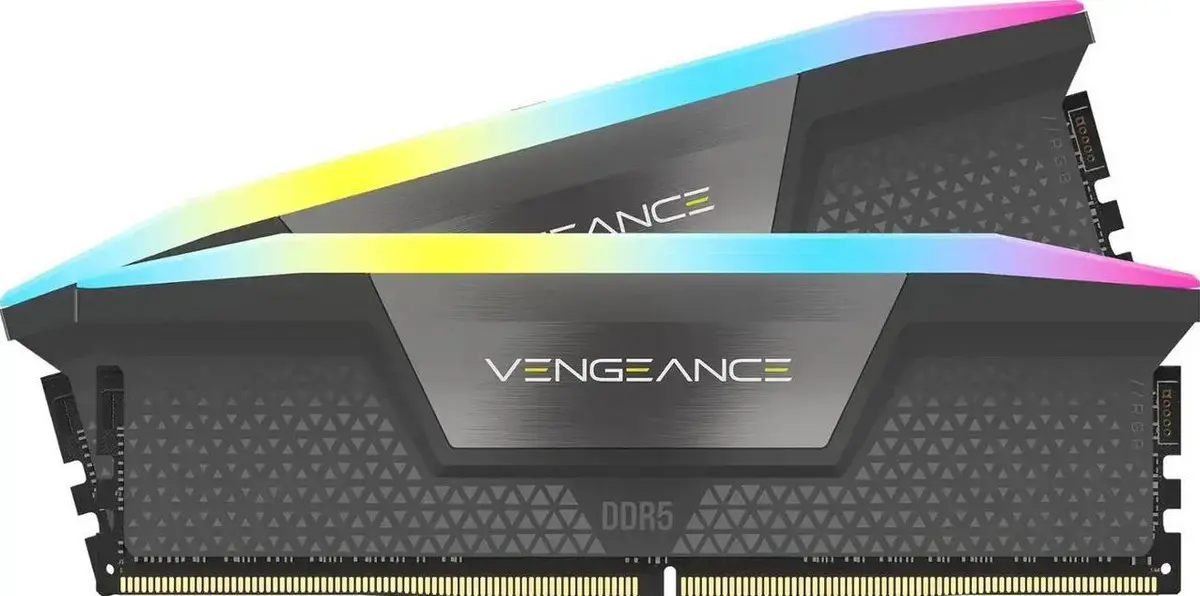 Corsair Vengeance RGB 32GB (1x32GB) DDR5 Corsair Vengeance RGB 32GB (1x32GB) DDR5 6000MHz CL30 Cinza - CMH32GX5M2N6000Z30
