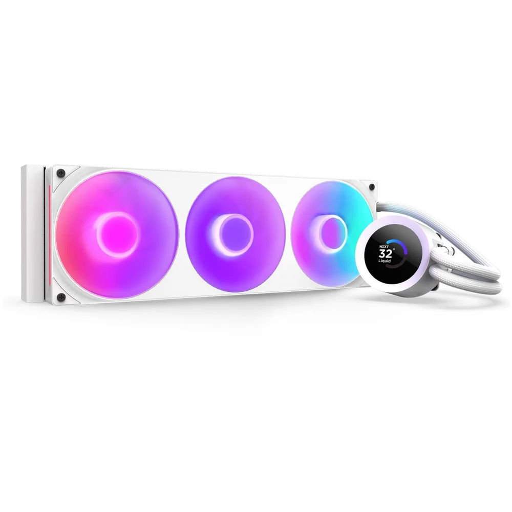 Water Cooler NZXT Kraken Plus 360 RGB V2 360mm RGB Water Cooler NZXT Kraken Plus 360 RGB V2 360mm RGB Branco - RL-KR360-W2