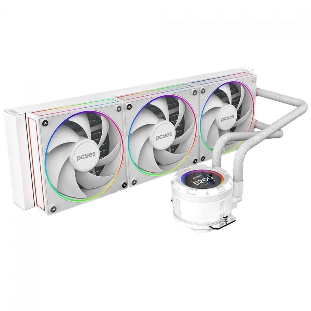 Water Cooler PCYES Vision White Ghost 360mm ARGB Water Cooler PCYES Vision White Ghost 360mm ARGB Branco - VS360WG