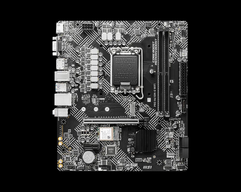 MSI PRO H610M-G WIFI LGA1700 Micro-ATX DDR5 MSI PRO H610M-G WIFI LGA1700 Micro-ATX DDR5