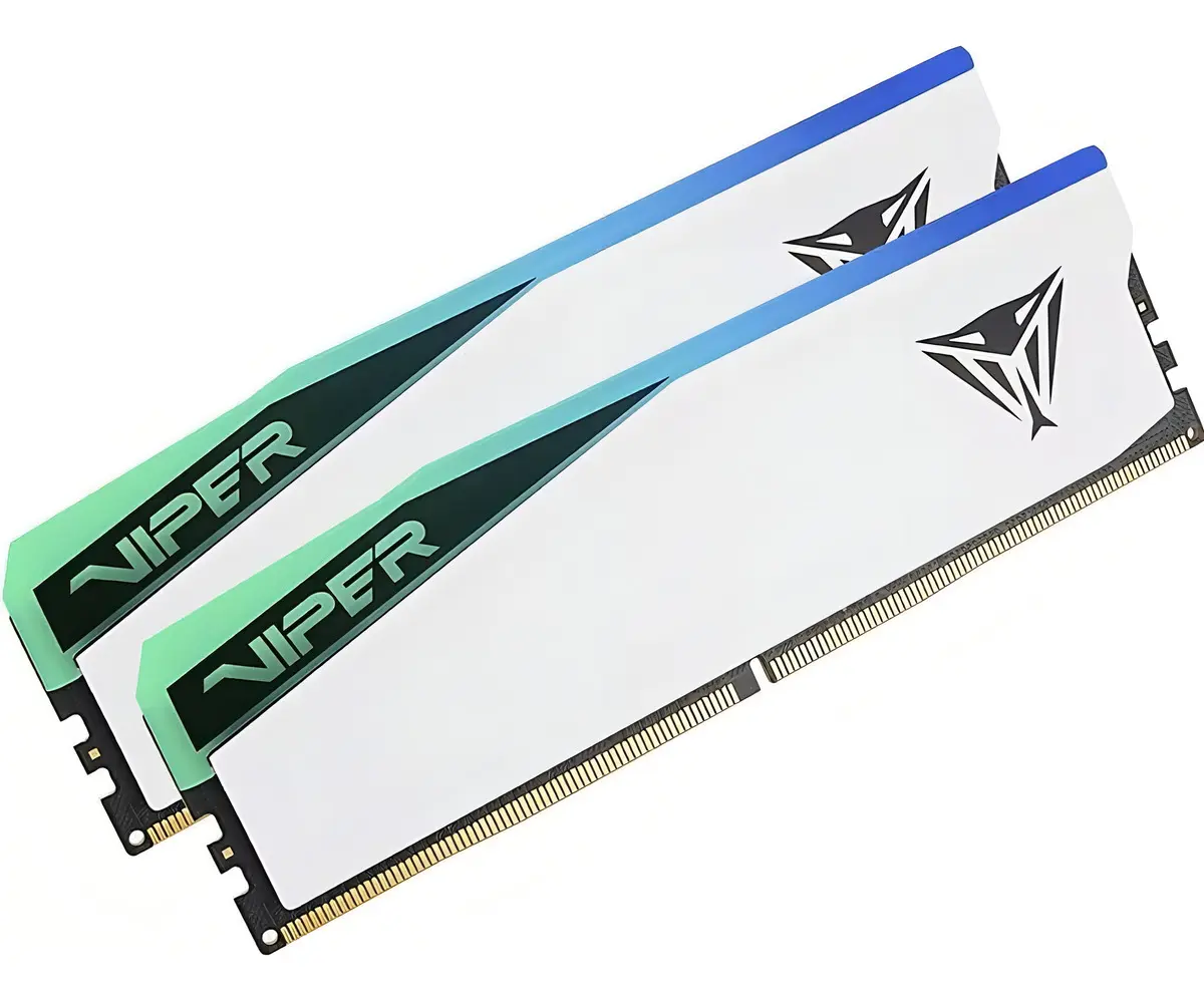 Patriot Viper Elite 5 RGB 96GB (2x48GB) DDR5 Patriot Viper Elite 5 RGB 96GB (2x48GB) DDR5 6000MHz CL42 Branco - PVER596G60C42KW