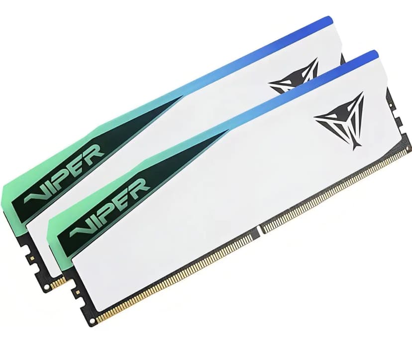 Patriot Viper Elite 5 RGB 96GB (2x48GB) DDR5 6000MHz CL42 Branco - PVER596G60C42KW