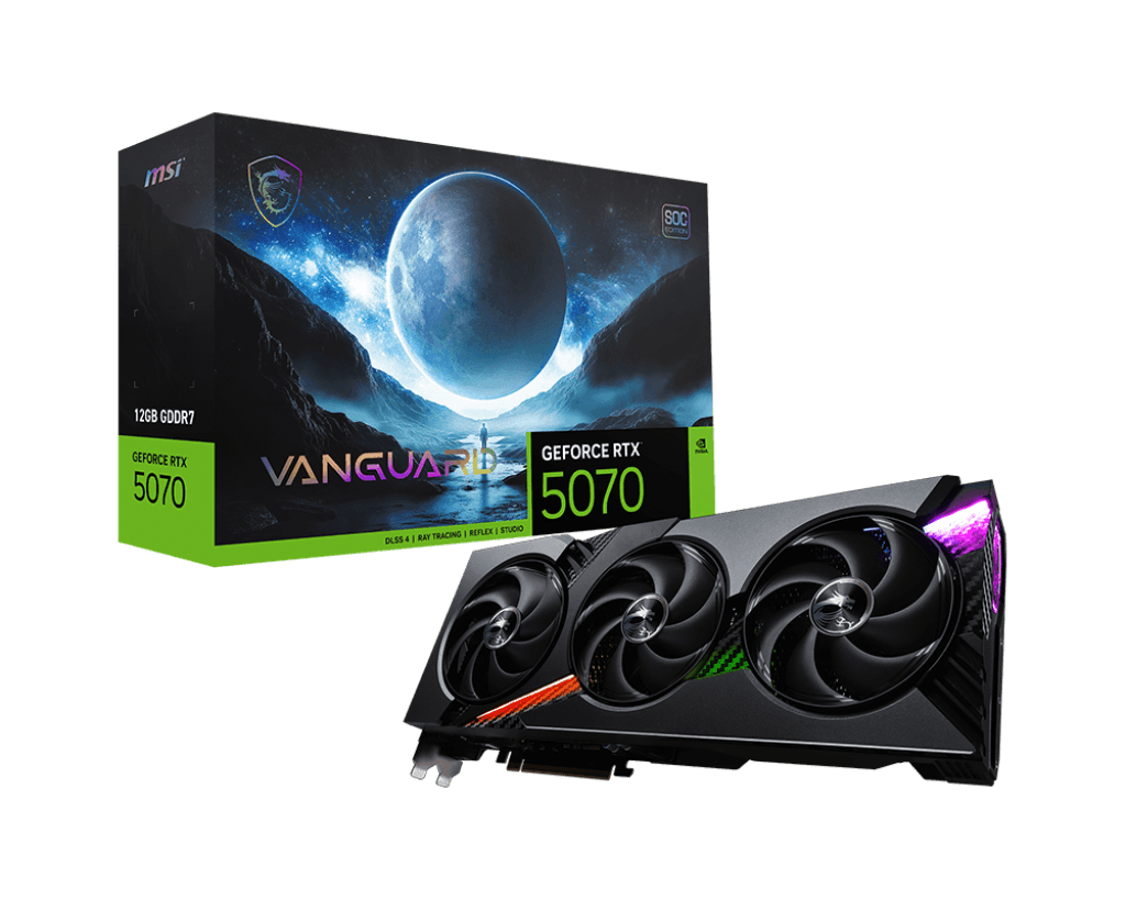 RTX 5070 MSI RTX 5070 VANGUARD SOC