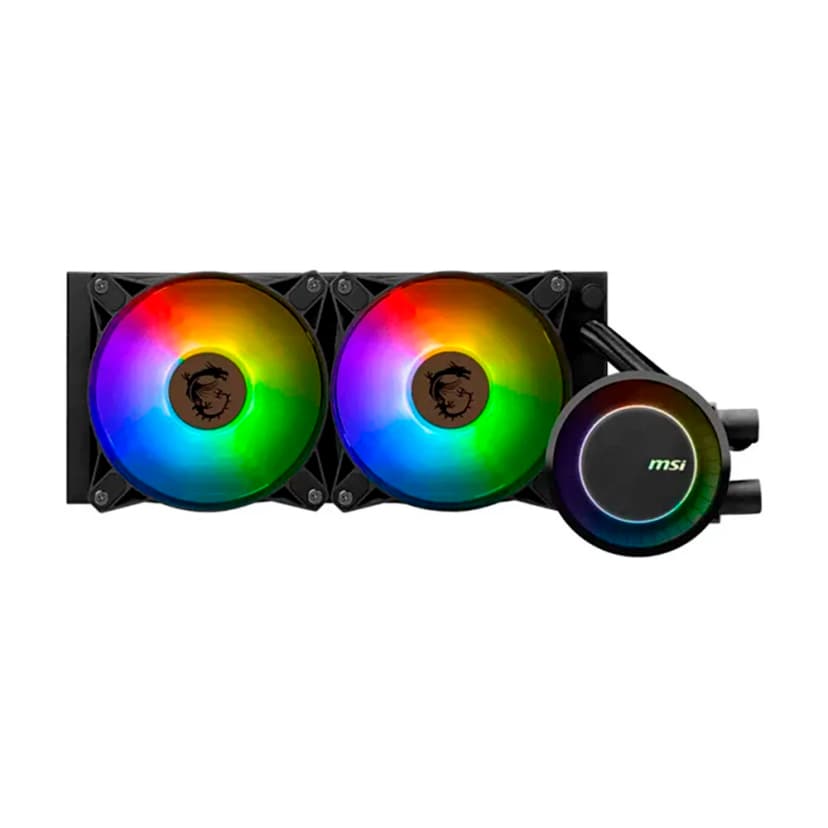 Water Cooler MSI MAG CORELIQUID E240 240mm ARGB Preto - 306-7ZW5E18-C24