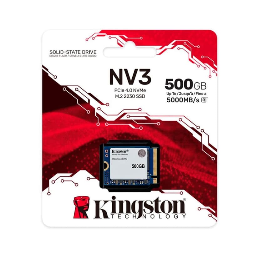 Kingston NV3 500GB SSD NVMe Gen 4 - SNV3SM3/500G