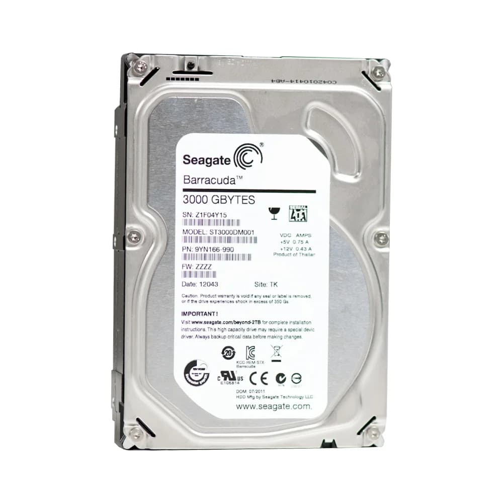 Seagate Barracuda 3TB HDD SATA III - ST3000DM001 Seagate Barracuda 3TB HDD SATA III - ST3000DM001