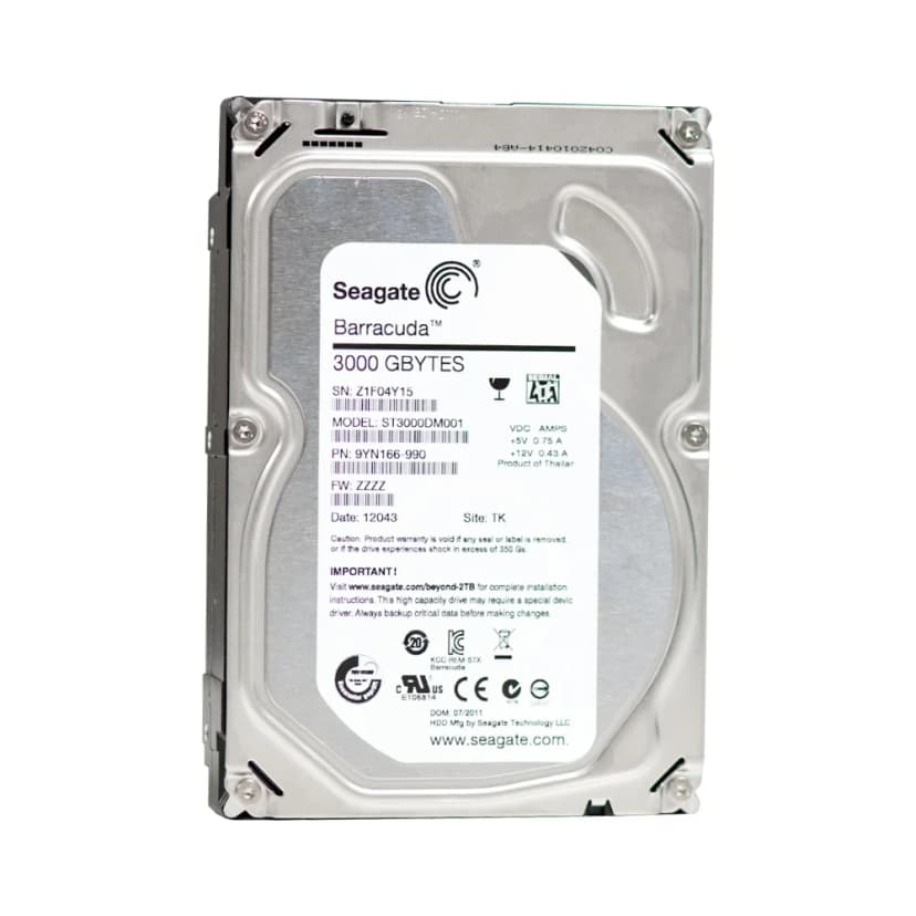 Seagate Barracuda 3TB HDD SATA III - ST3000DM001