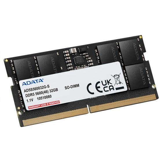 ADATA Premier 32GB (1x32GB) DDR5 SO-DIMM 5600MHz CL46 Preto - AD5S560032G-S