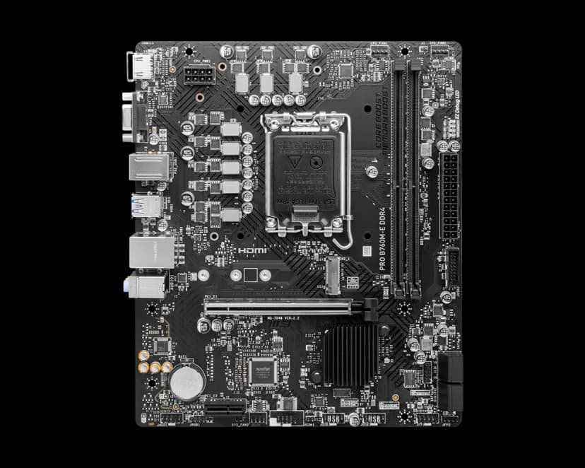 MSI PRO B760M-E DDR4 LGA1700 Micro-ATX DDR4