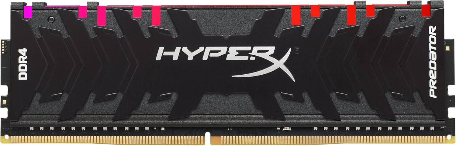 Kingston HyperX Predator RGB 64GB (4x16GB) DDR4 Kingston HyperX Predator RGB 64GB (4x16GB) DDR4 3000MHz CL15 Preto - HX430C15PB3AK4/64