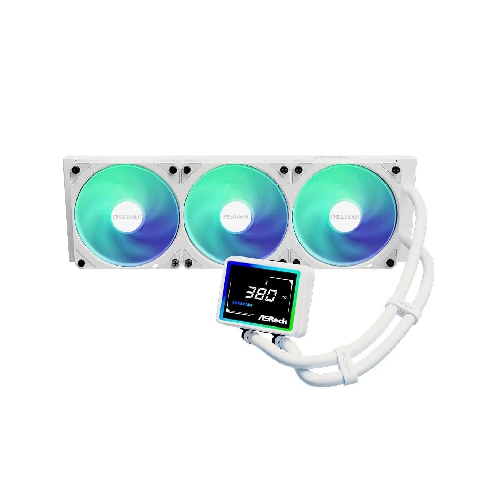 Water Cooler ASRock Challenger White 360 360mm ARGB Water Cooler ASRock Challenger White 360 360mm ARGB Branco - 90-ACLA36-WAAGA6