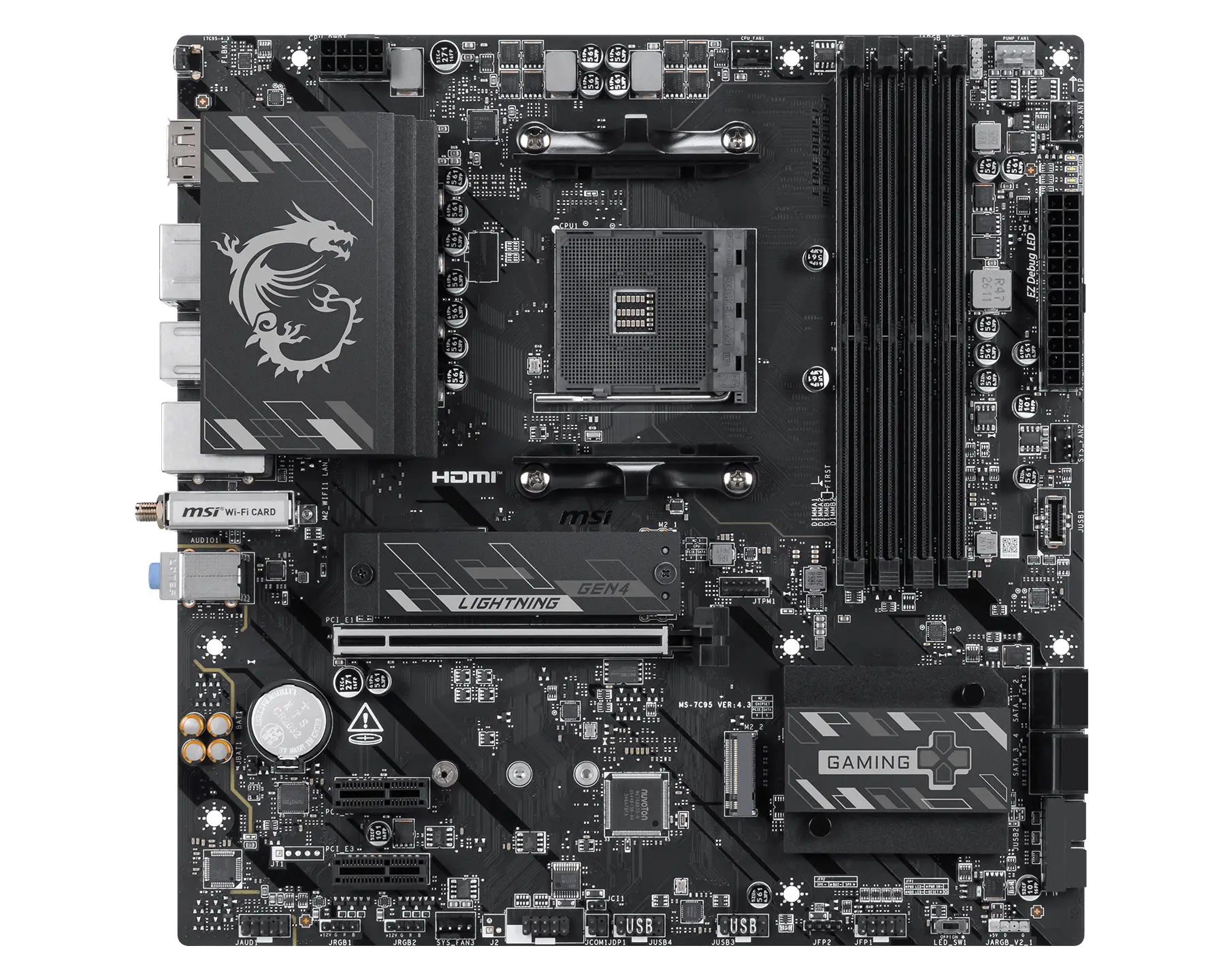 MSI B550M GAMING PLUS WIFI6E AM4 Micro-ATX DDR4 MSI B550M GAMING PLUS WIFI6E AM4 Micro-ATX DDR4