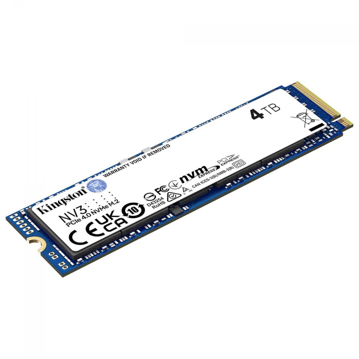 Kingston NV3 4TB SSD NVMe Gen 4 - SNV3S/4000G Kingston NV3 4TB SSD NVMe Gen 4 - SNV3S/4000G