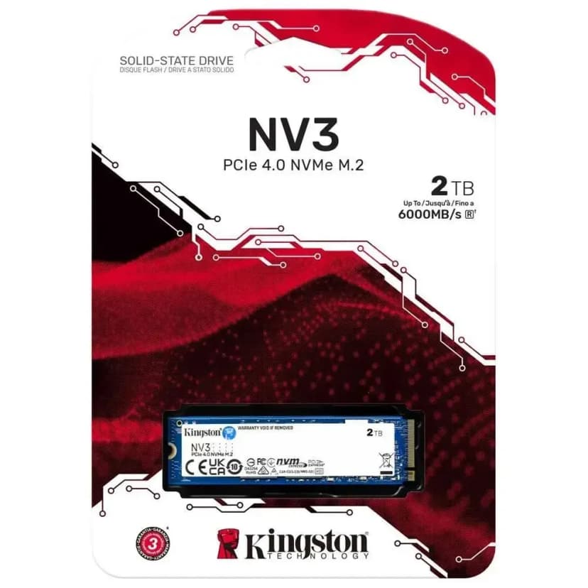 Kingston NV3 2TB SSD NVMe Gen 4 - SNV3S/2000G