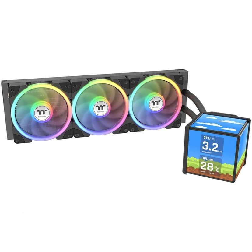 Water Cooler Thermaltake MineCube 360 Ultra ARGB 360mm ARGB Preto - CL-W481-PL12SW-A