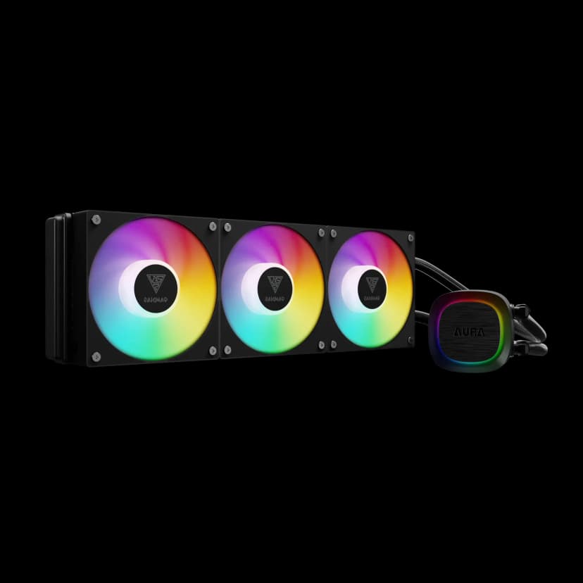 Water Cooler Gamdias Aura GL 360 V2 360mm ARGB Preto - AURA GL360 V2