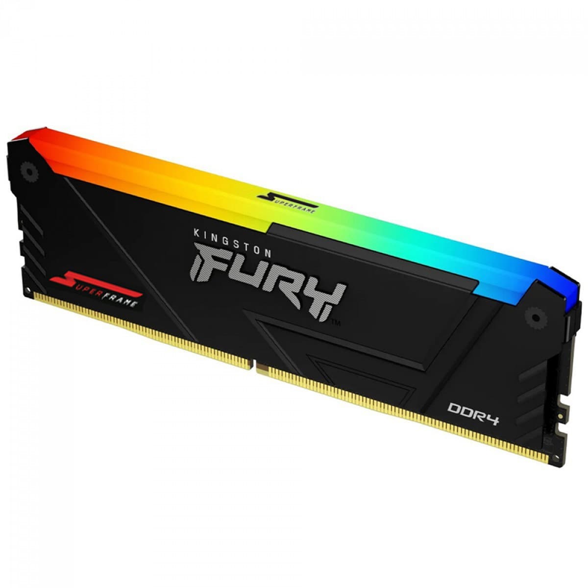 Kingston Fury SuperFrame RGB 8GB (1x8GB) DDR4 Kingston Fury SuperFrame RGB 8GB (1x8GB) DDR4 3200MHz CL16 Preto - KF432C16BB2A/8DP1