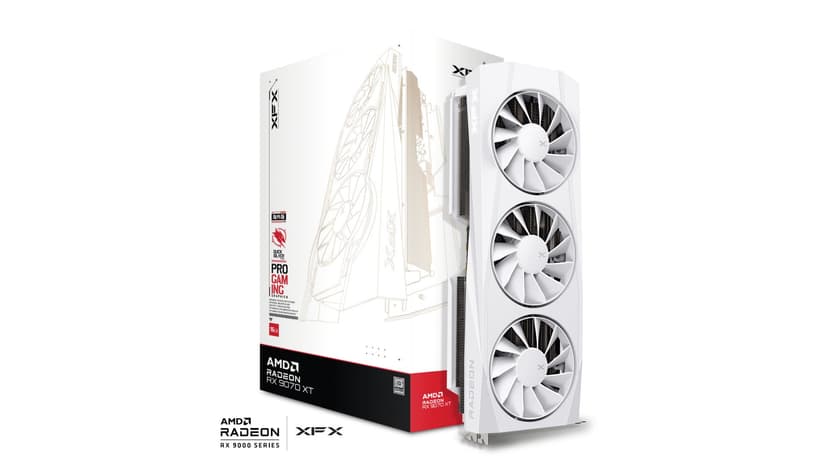 XFX RX 9070 XT Quicksilver White