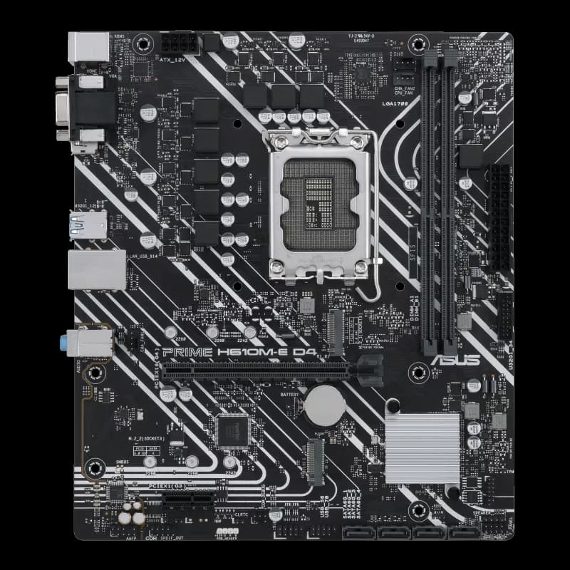 ASUS PRIME H610M-E D4 LGA1700 Micro-ATX DDR4 ASUS PRIME H610M-E D4 LGA1700 Micro-ATX DDR4