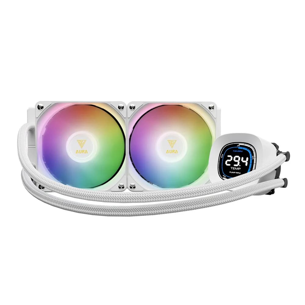 Water Cooler Gamdias Aura GL 240 Digital 240mm ARGB Water Cooler Gamdias Aura GL 240 Digital 240mm ARGB Branco - GL 240 DIGITAL WH
