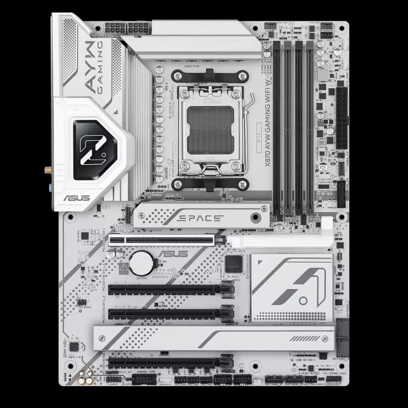 ASUS X870 AYW Gaming WIFI W AM5 ATX DDR5 ASUS X870 AYW Gaming WIFI W AM5 ATX DDR5