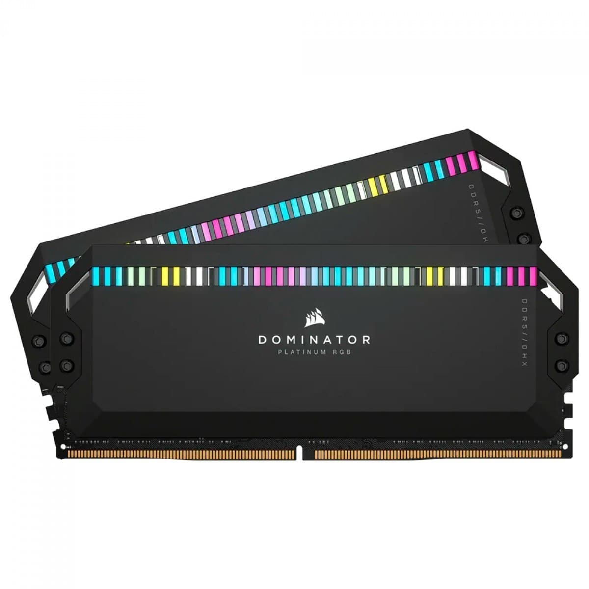 Corsair Dominator Platinum RGB 32GB DDR5 Corsair Dominator Platinum RGB 32GB (2x16GB) DDR5 6200MHz CL36 Preto - CMT32GX5M2X6200C36