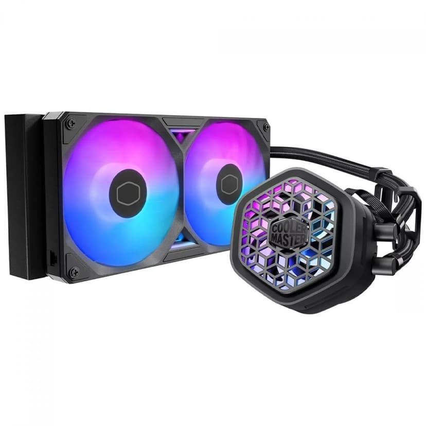 Water Cooler Cooler Master MasterLiquid 240 Atmos II VRM Fan 240mm ARGB Preto - MLX-D24M-A25SZ-V1