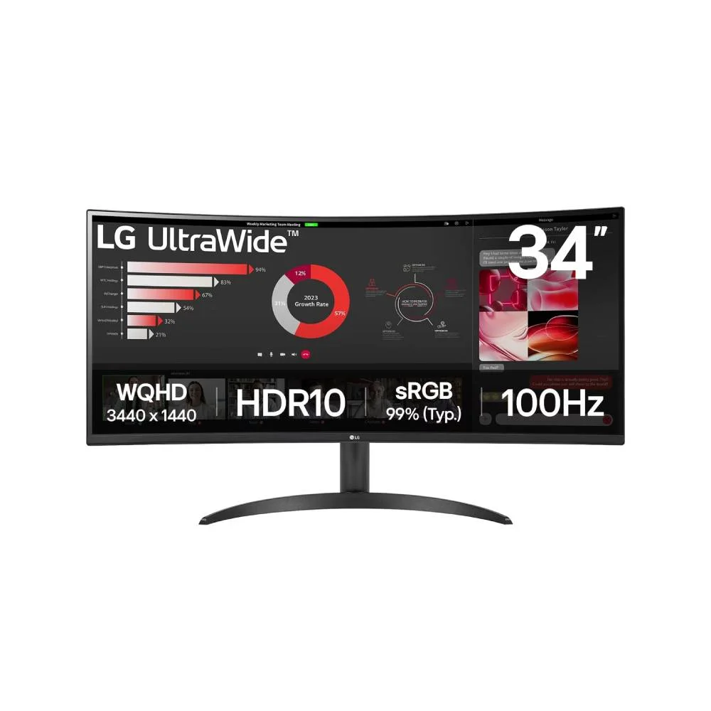 LG 34" WQHD 100Hz VA – 34WR50QK-B