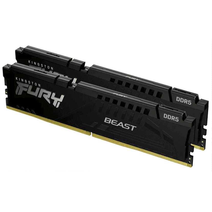 Kingston Fury Beast 64GB (2x32GB) DDR5 5600MHz CL36 Preto - KF556C36BBEK2-64