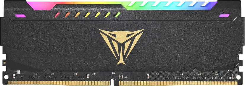 Patriot Viper Steel RGB 16GB (1x16GB) DDR4 3200MHz CL18 Cinza - PVSR416G320C8