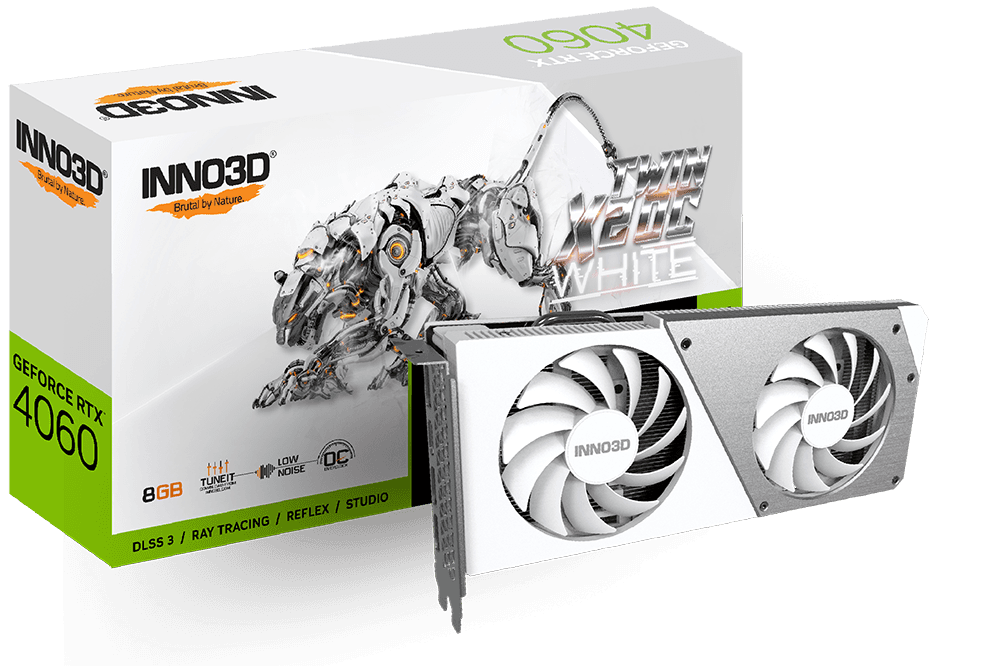 RTX 4060 INNO3D RTX 4060 Twin X2 OC White