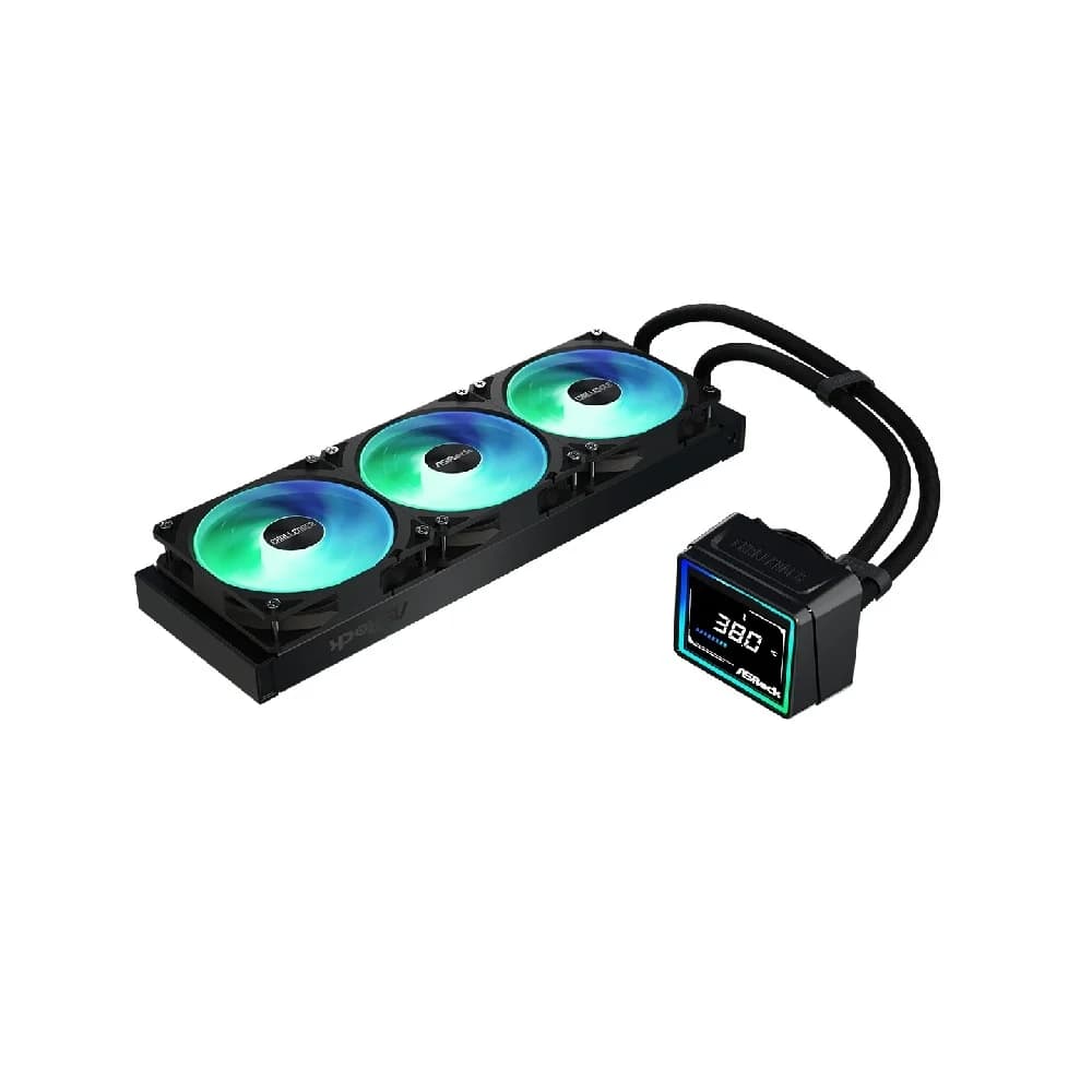 Water Cooler ASRock Challenger 360 Digital 360mm ARGB Water Cooler ASRock Challenger 360 Digital 360mm ARGB Preto - 90-ACLA36-BAAGA6