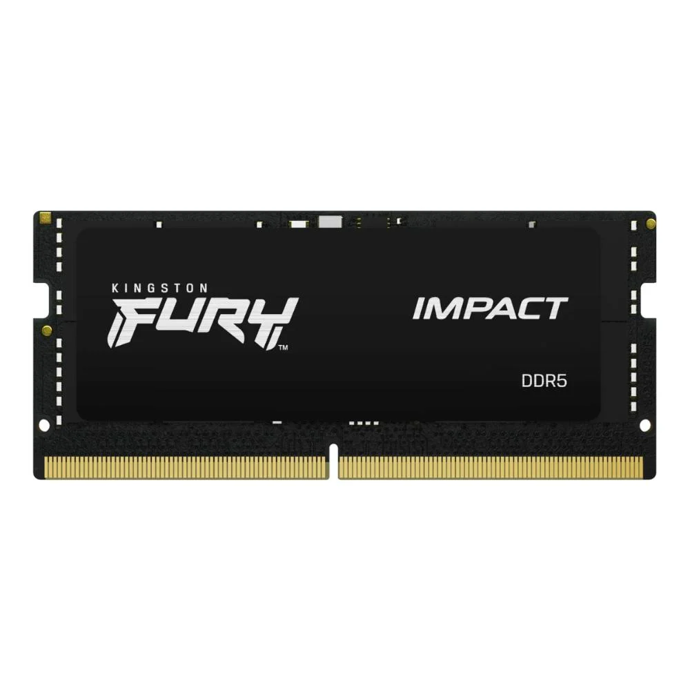 Kingston Fury Impact 32GB DDR5 SO-DIMM Kingston Fury Impact 32GB (1x32GB) DDR5 SO-DIMM 4800MHz CL38 Preto - KF548S38IB-32