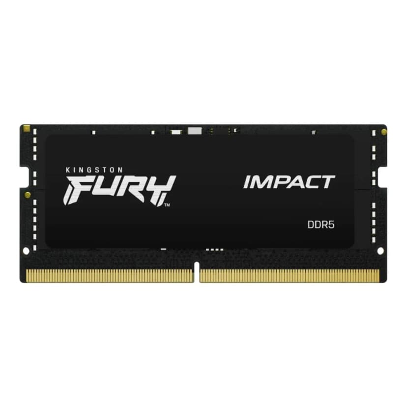 Kingston Fury Impact 32GB (1x32GB) DDR5 SO-DIMM 4800MHz CL38 Preto - KF548S38IB-32