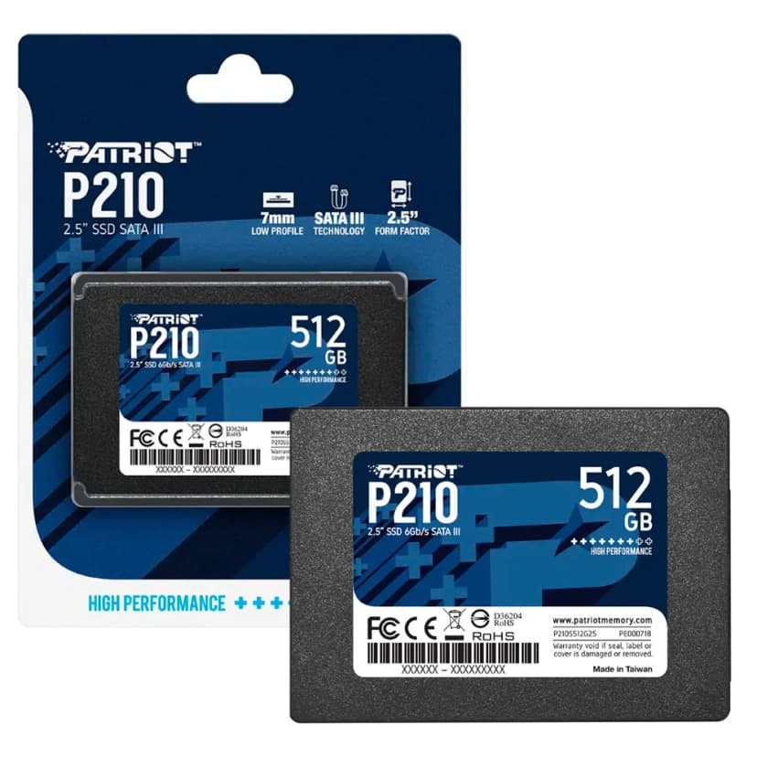 Patriot P210 512GB SSD SATA III - P210S512G25