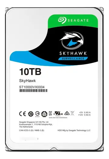 Seagate SkyHawk AI 10TB HDD SATA III - ST10000VE0008 Seagate SkyHawk AI 10TB HDD SATA III - ST10000VE0008