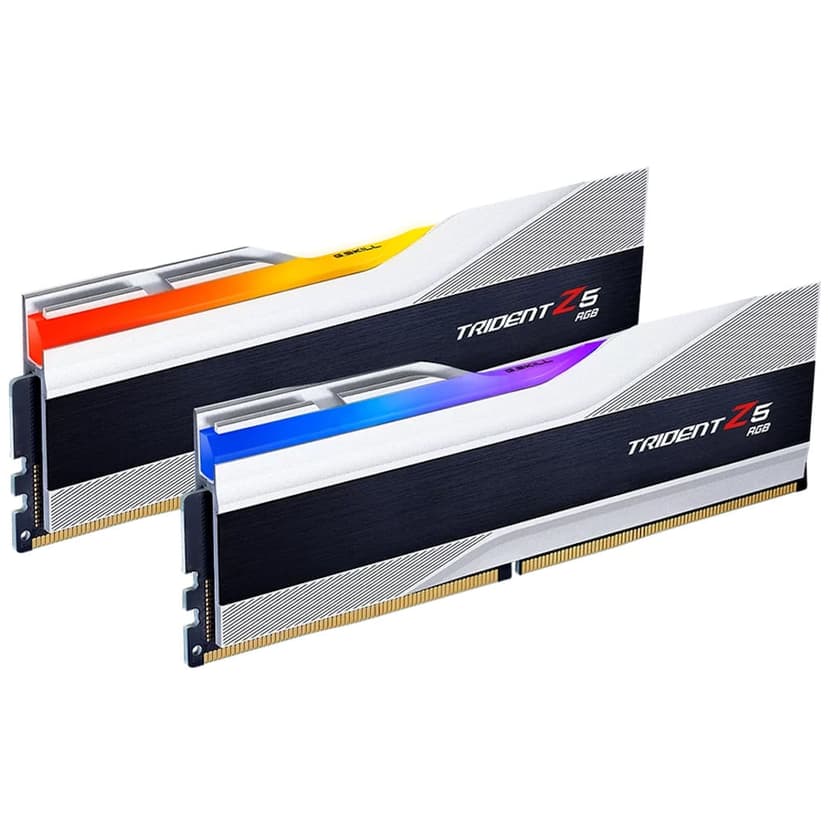 G.Skill Trident Z5 RGB 64GB (2x32GB) DDR5 6000MHz CL30 Prata - F5-6000J3040G32GX2-TZ5RS