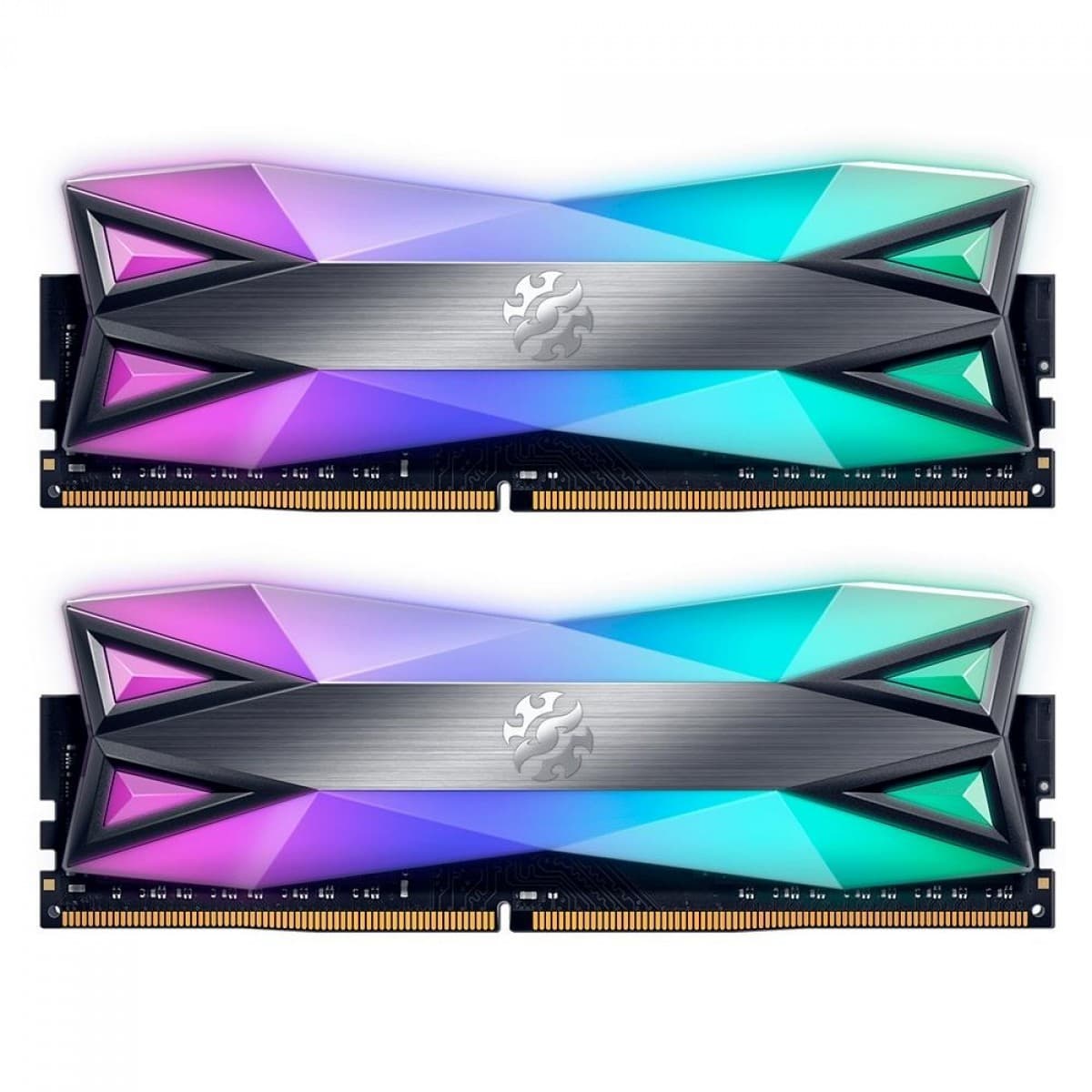 ADATA XPG Spectrix D60G RGB 32GB DDR4 ADATA XPG Spectrix D60G RGB 32GB (2x16GB) DDR4 3600MHz CL18 Cinza - AX4U360016G18I-DT60