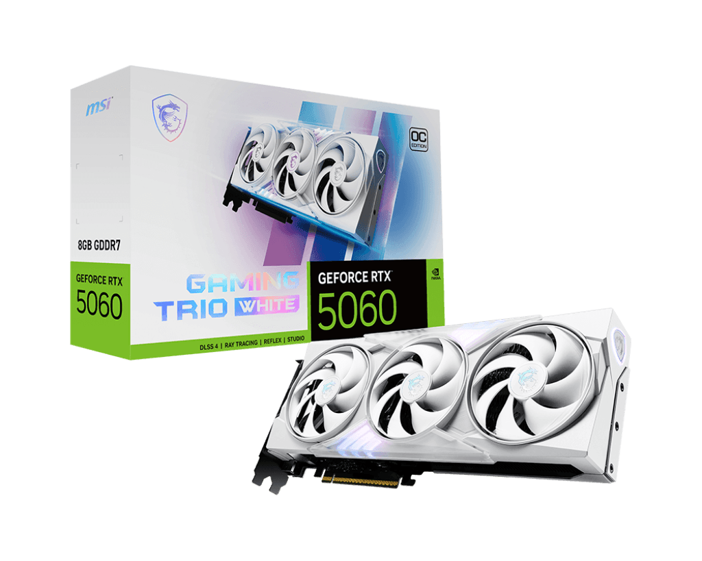RTX 5060 MSI RTX 5060 Gaming Trio OC White