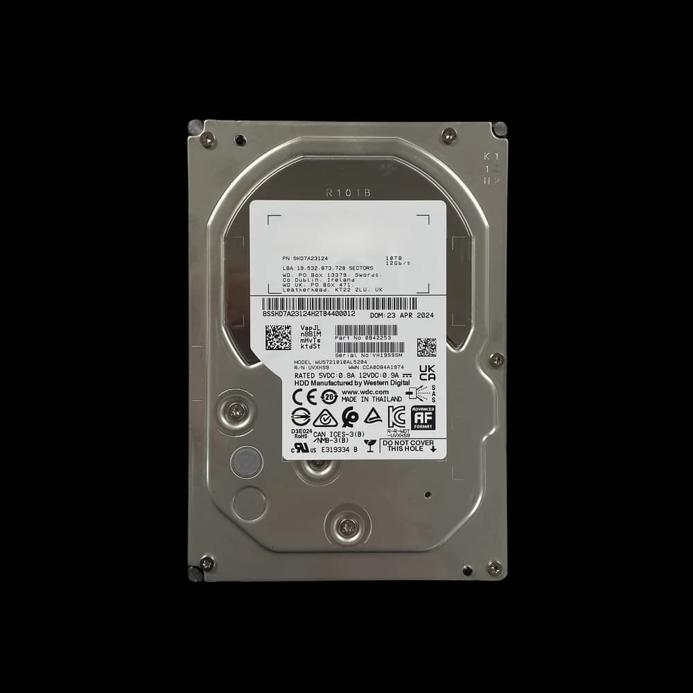 Western Digital 10TB HDD SATA III - WUS721010AL5204 Western Digital 10TB HDD SATA III - WUS721010AL5204
