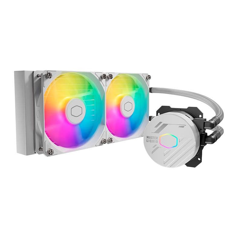 Water Cooler Cooler Master MasterLiquid 240L Core 240mm ARGB Branco - MLW-D24M-A18PZ-RW