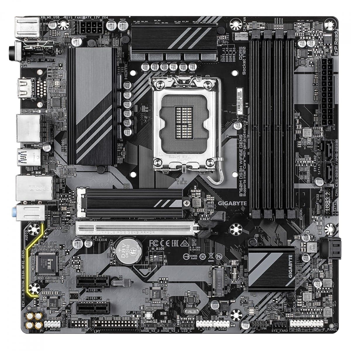 Gigabyte B760M DS3H WIFI6E GEN5 LGA1700 Micro-ATX DDR5 Gigabyte B760M DS3H WIFI6E GEN5 LGA1700 Micro-ATX DDR5